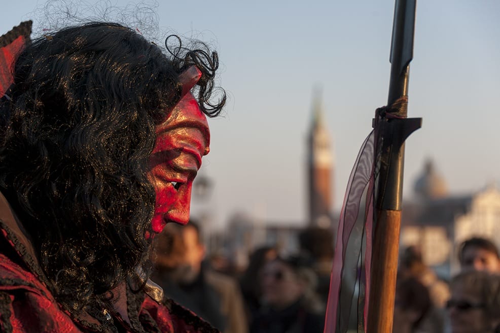 Devil Sunset venice carnival