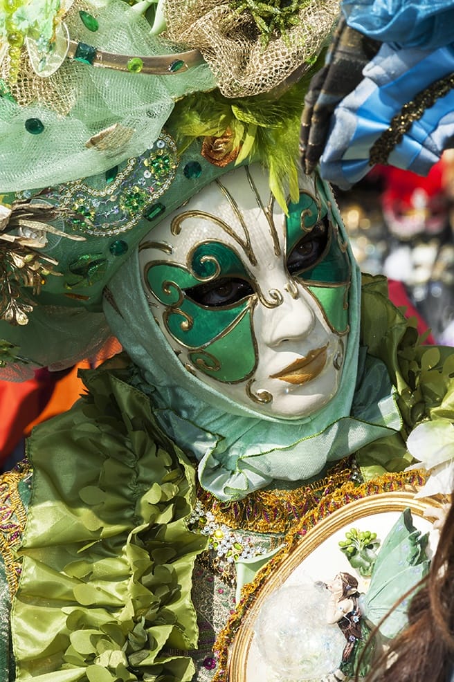 Green Face carnival venice