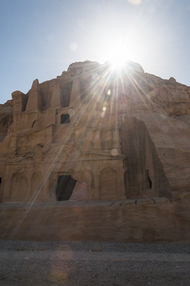Petra Obelisk Tomb Sun Burst