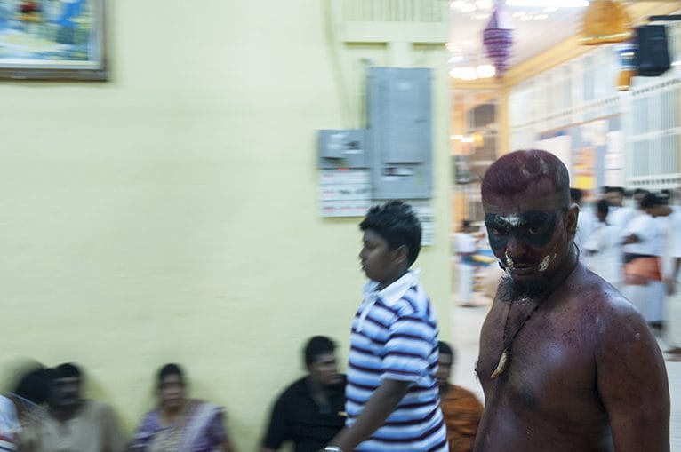 Thaipusam Black Painted Mask