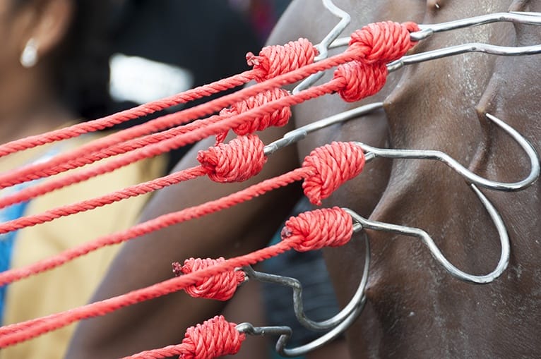Thaipusam Hooks and Red Rope