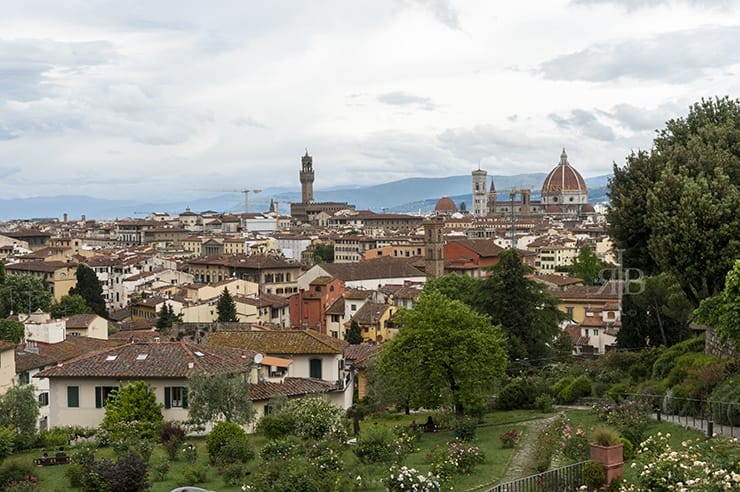 Florence Duomo from Rose Garden