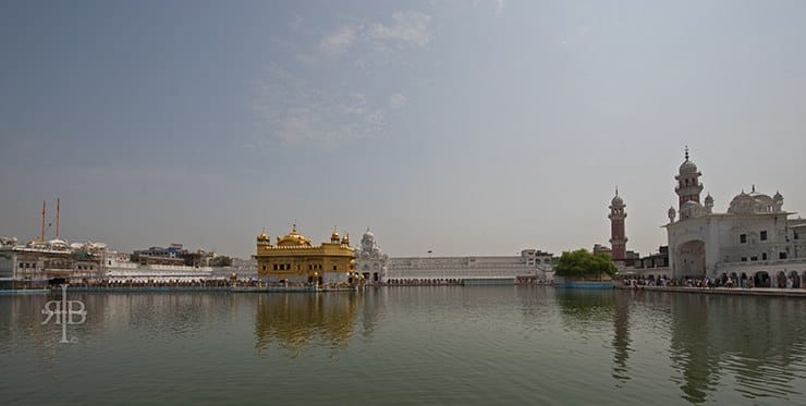 India Amritsar Golden Temple view