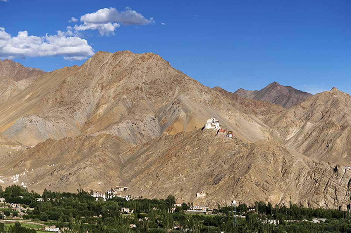 India-Leh-monastery-on-a-Hill