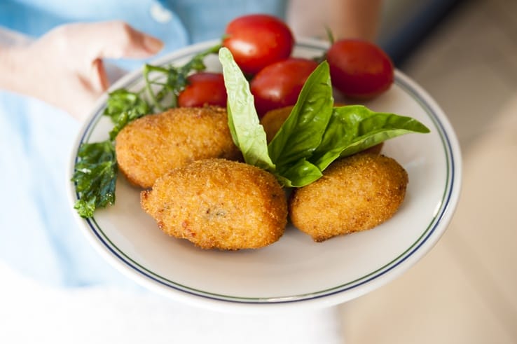 Sorrento Food Tour Arancino plate