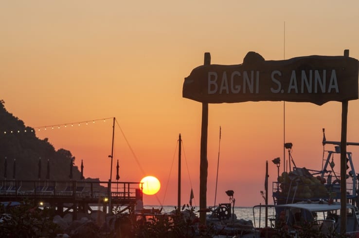 Italy Sorrento Bagni S Anna Sunset