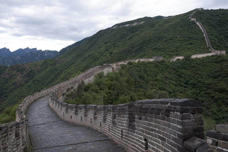 Great Wall at Mutianyu curve