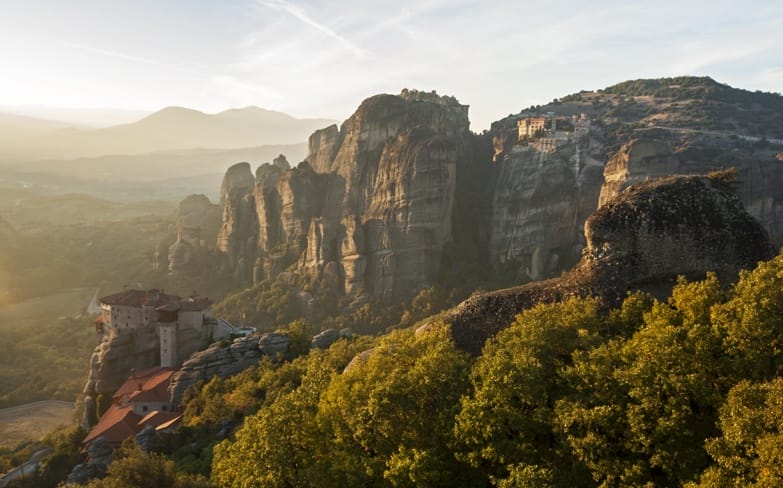 Meteora sunset roussanou