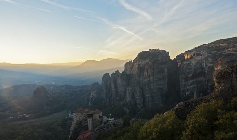 Meteora sunset valley 2