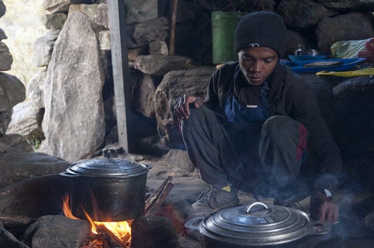 Madagascar camp Mario Cooks