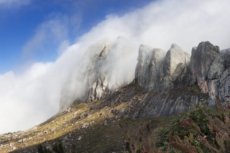 Andringitra national park mountain in clouds