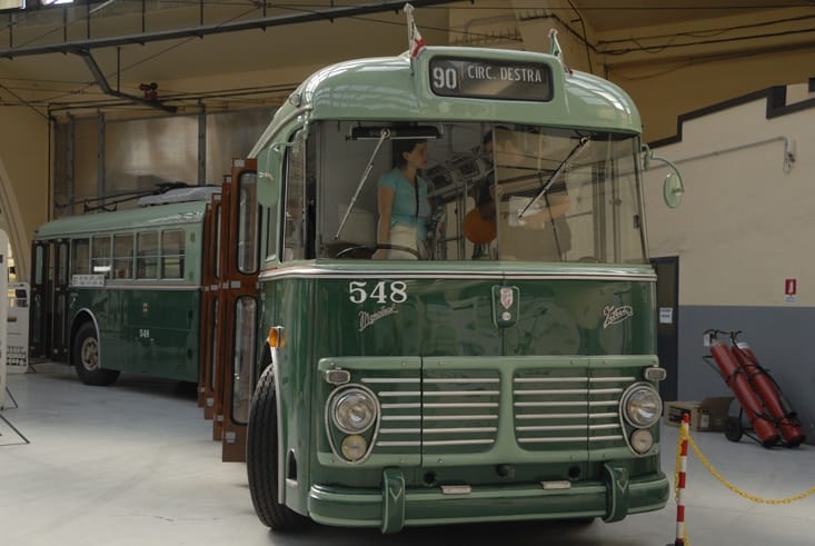 public transport milan vintage