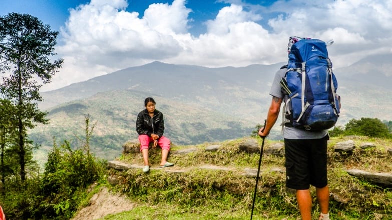 nepal lukla hiking