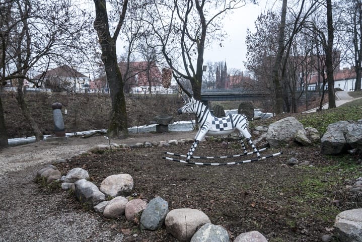 Uzupis Vilnius Rocking Zebra