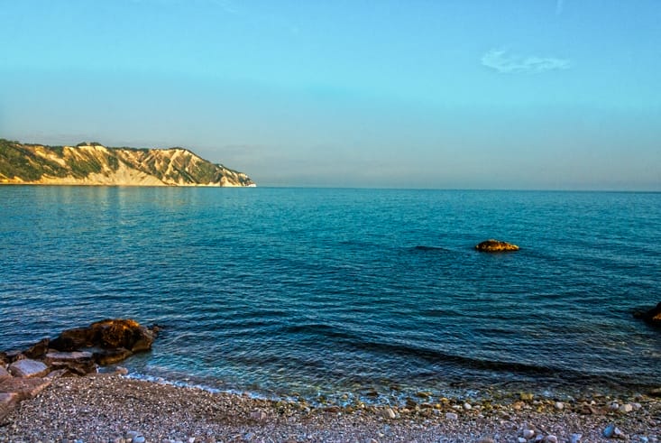 mount conero beach sunset