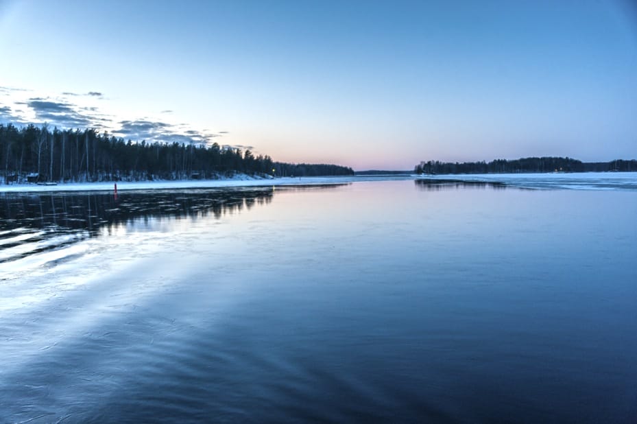 Sunset From Ferry Niinisaari island