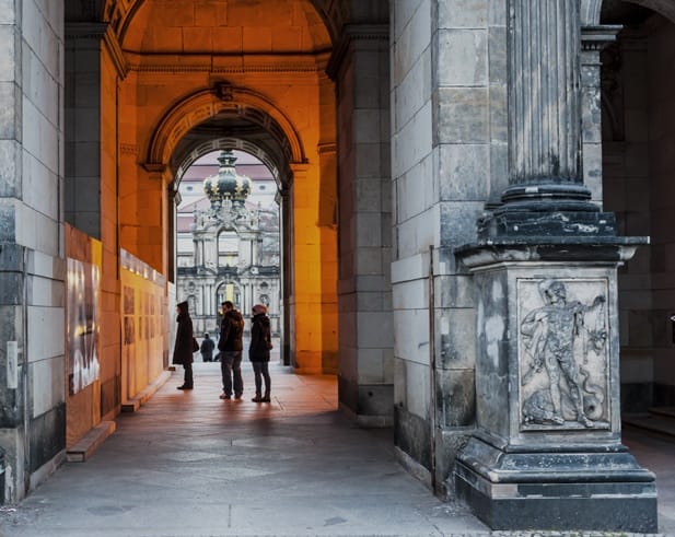 zwinger dresden evening