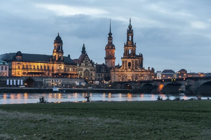 Dresden altstadt view germany