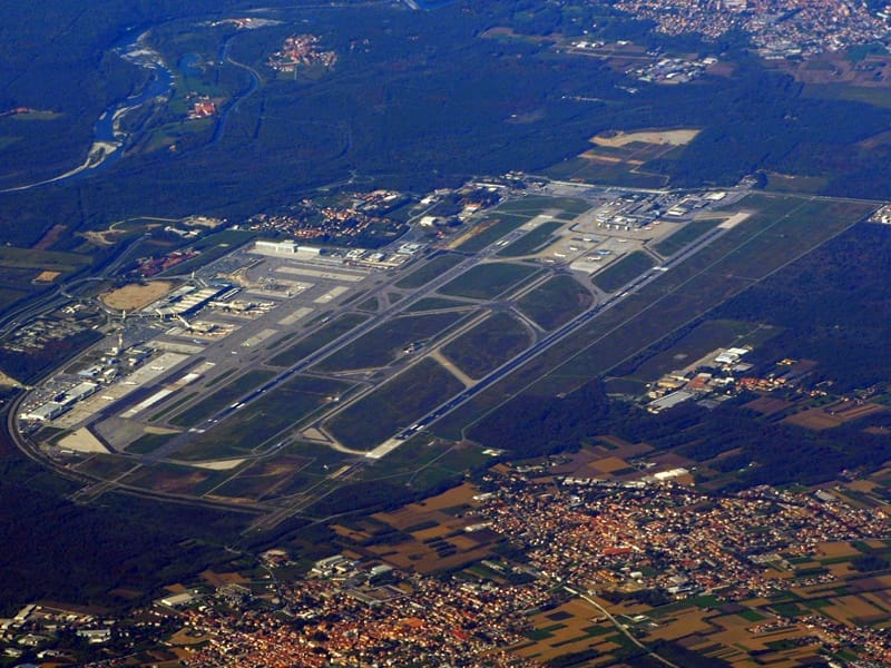 Malpensa Airport aerial view