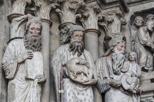 painted portal lausanne cathedral