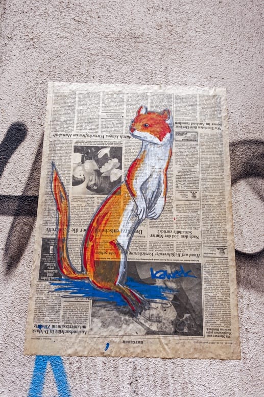 kaweek street art weasel