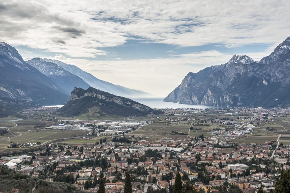 view from monte colodri lake garda