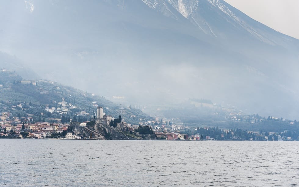 lake garda malcesine mist