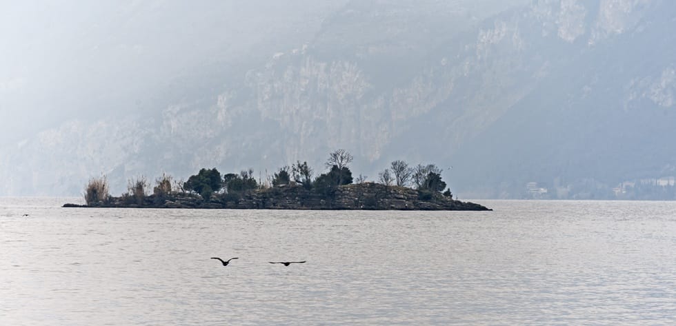 island malcesine lake garda