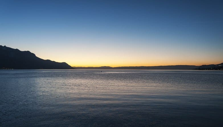 lake geneva sunset