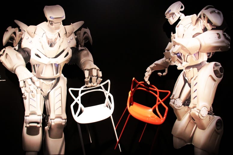 design week milan robotic chair exhibit