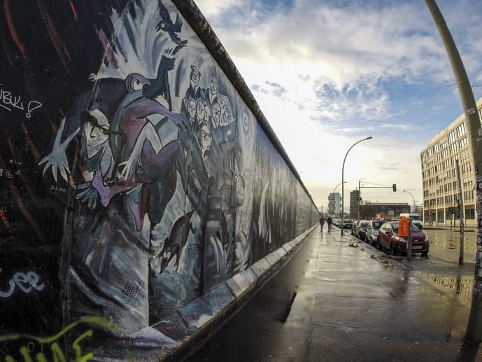 east side gallery sunset