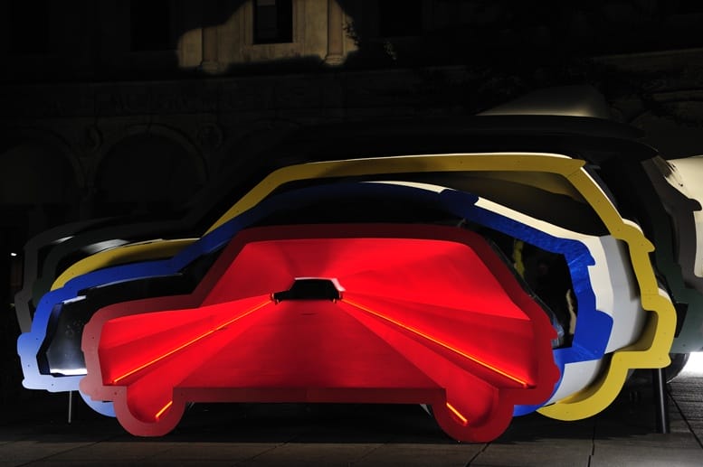 milan car light design exhibit