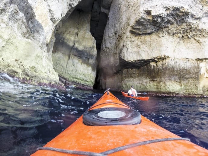 gozo adventures kayaking cave