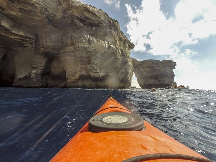 gozo adventures kayaking Azure Window