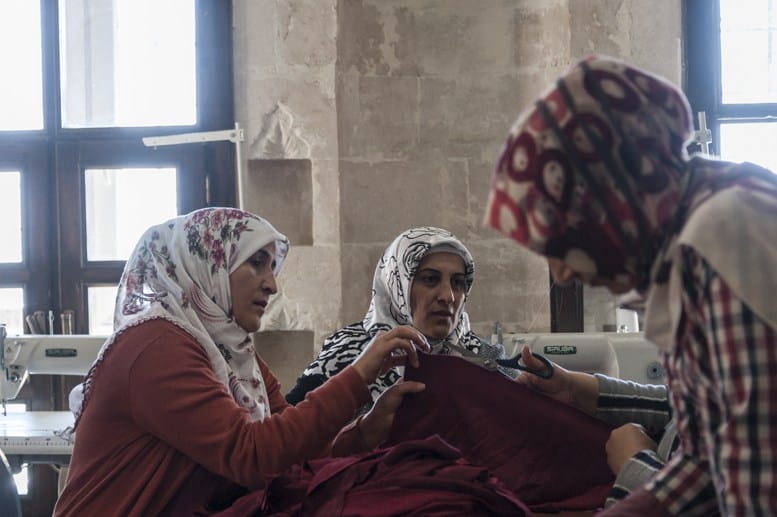turkish women sewing