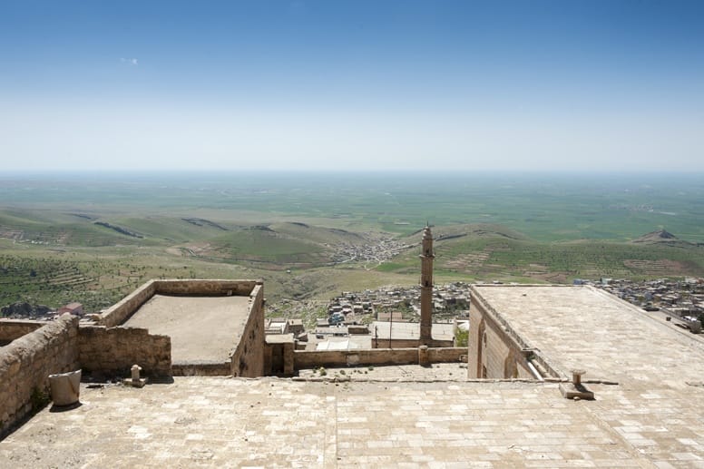 view from rooftops mardin