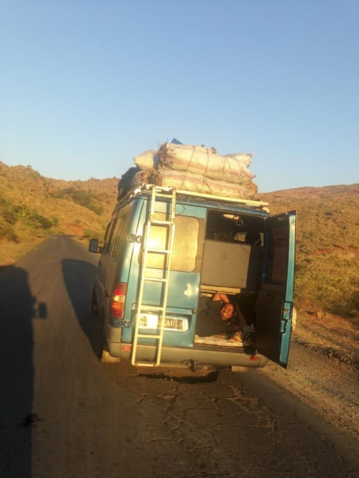 madagascar bus on road