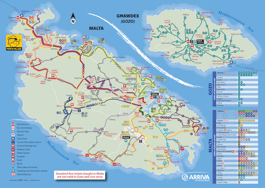 arriva map