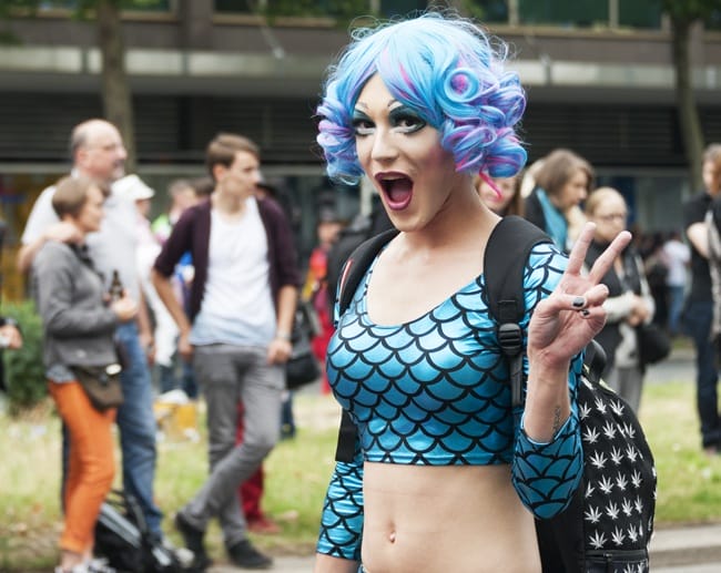 Berlin gay pride blue queen