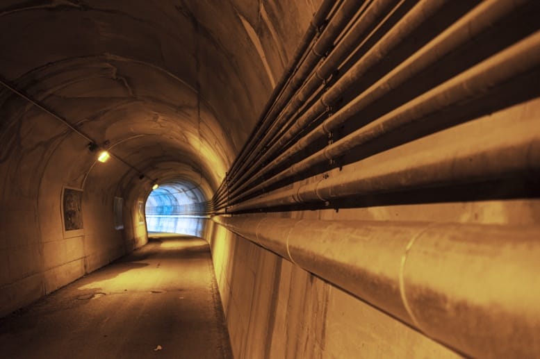 ridracoli diga tunnel