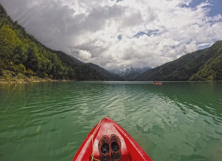 ridracoli diga kayaking