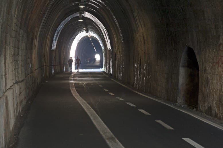 dark railway tunnel framura
