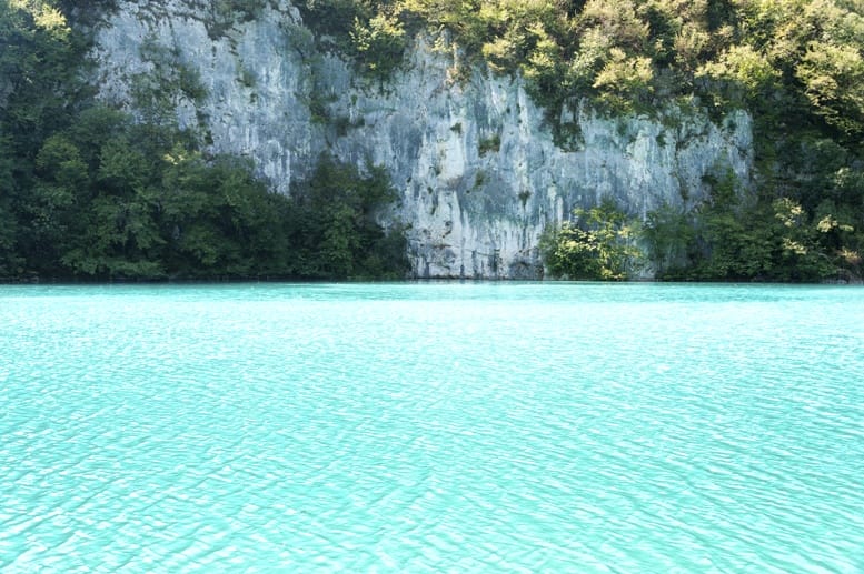 blue lake plitvice croatia