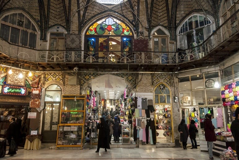 tehran bazaar inside