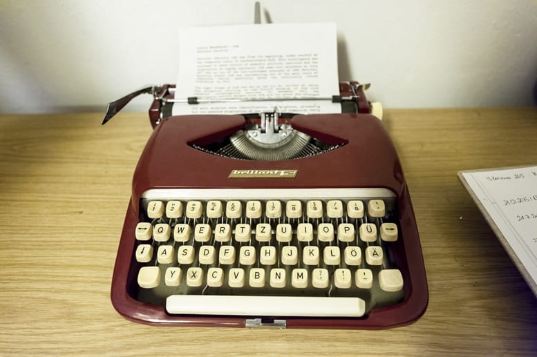 jalta shelter typewriter
