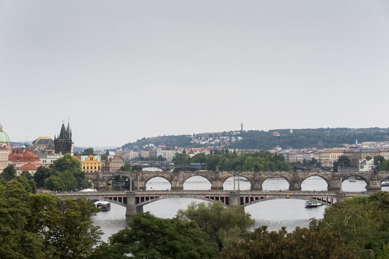 vltava view from letna prague