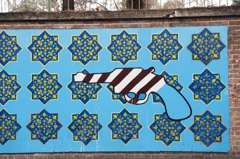 things to see in iran anti american graffiti