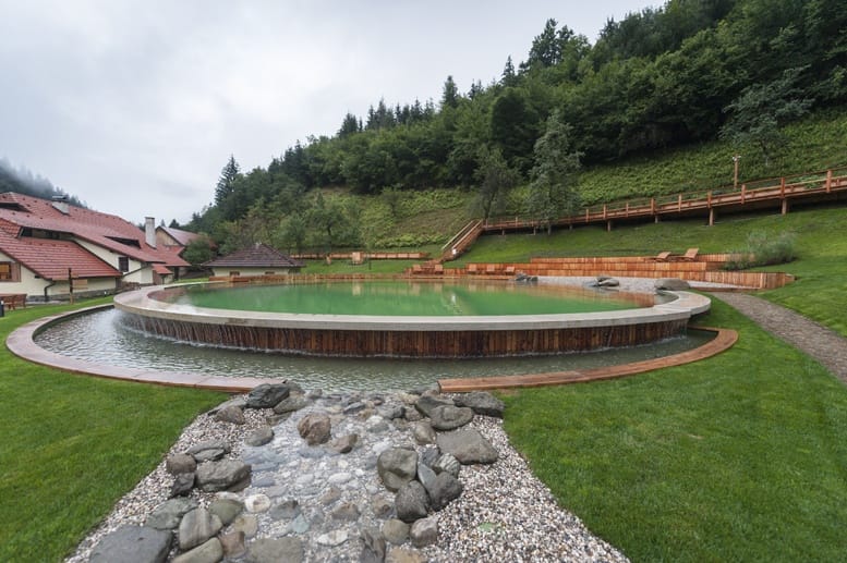 glamping in slovenia swimming pool