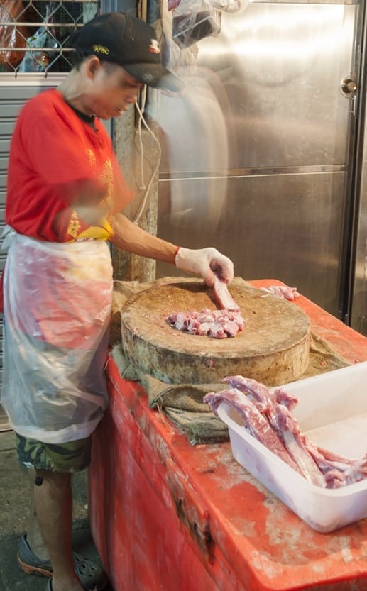 Bangkok street butcher