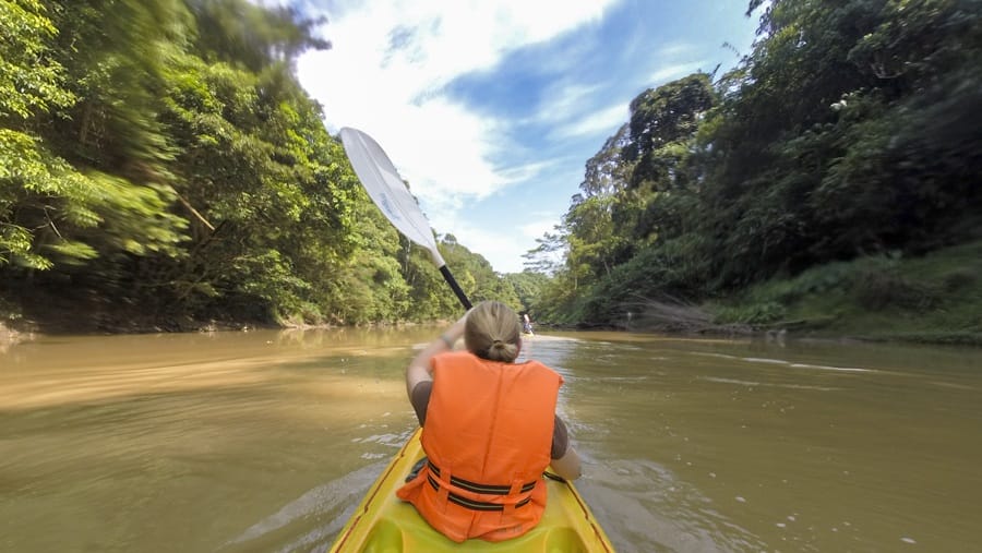 adventures in Borneo Kayaking in sarawak